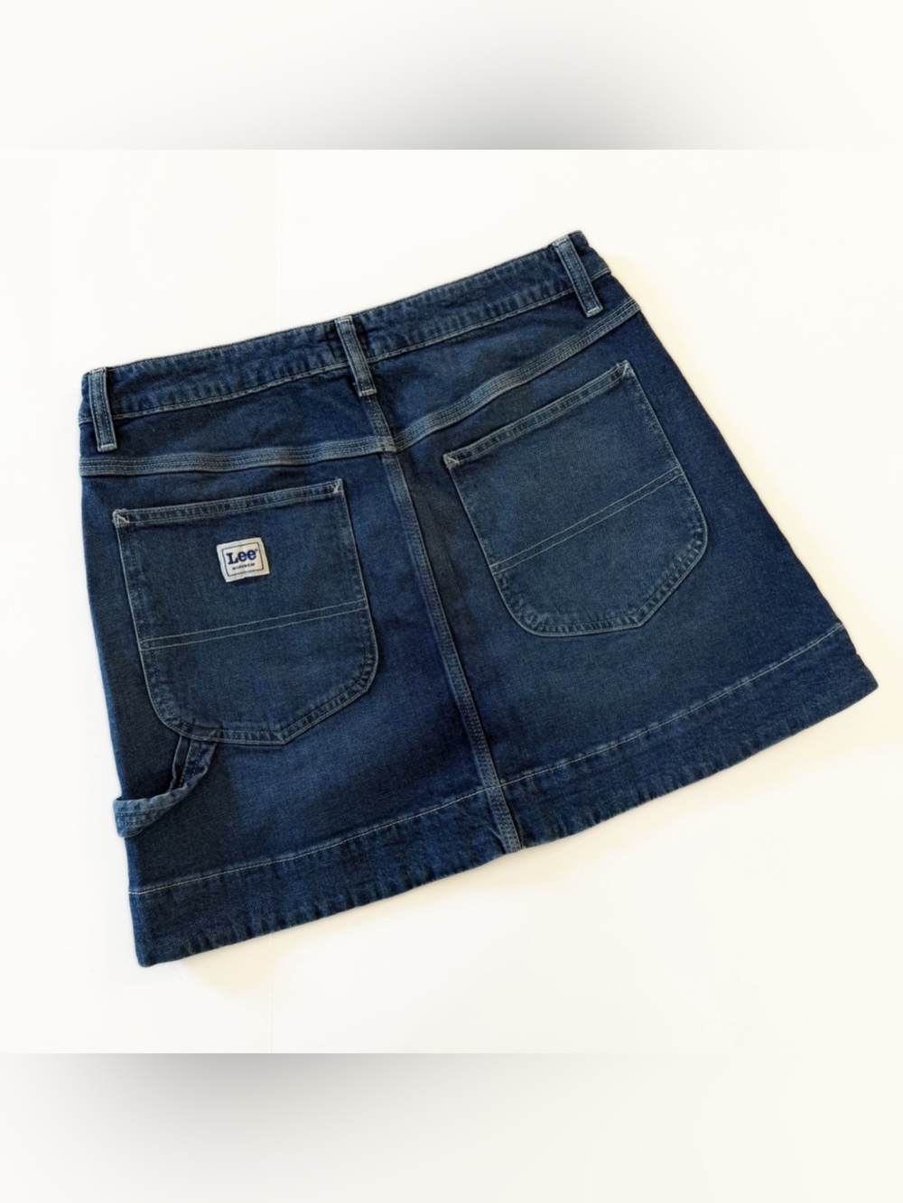 Lee Heritage Denim Skirt Womens 6 Mini Carpenter New